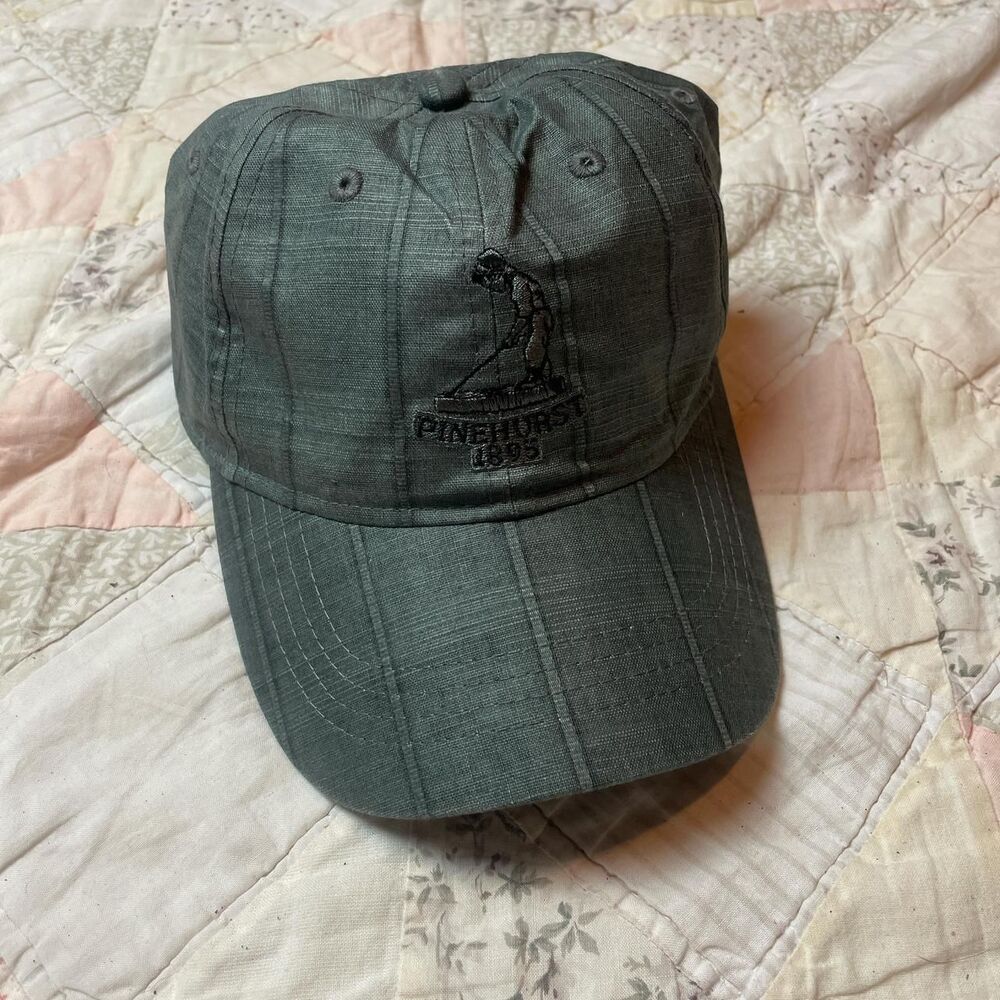 pinehurst 1895 green striped golfing baseball cap